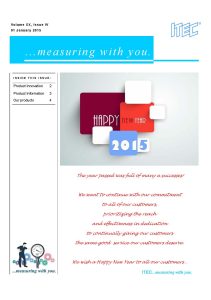 Read more about the article <p style="font-size:12px;">1 January 2015, Thursday</p>Newsletter : …measuring with you.