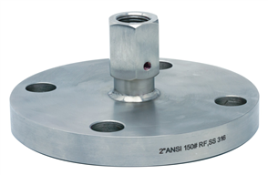 Flanged diaphragm seal, Direct flushed (D202)